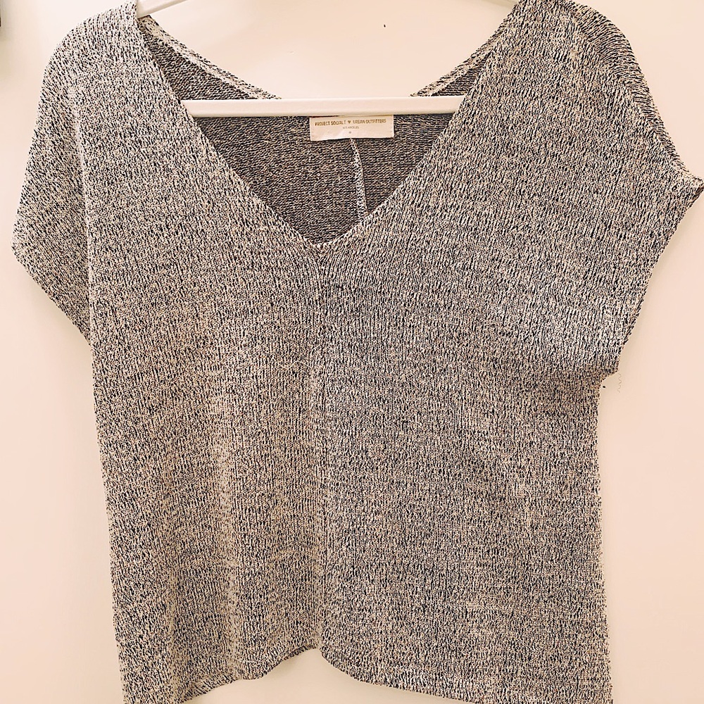 UO Black and White Grey Static Shirt